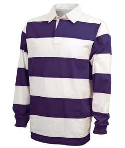 Chemises de rugby à col rayé blanc 2026, manches longues, jersey de rugby pour hommes, deux tons, meilleure qualité, chemise de rugby - Product Image 1