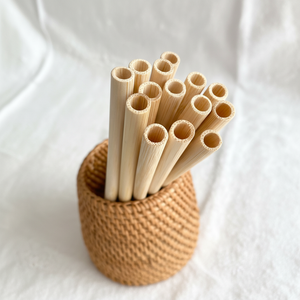หลอดดูดน้ำไม้ไผ่แบบยั่งยืน ใช้ซ้ำได้ เป็นธรรมชาติ พร้อมโลโก้สั่งทำ สำหรับร้านกาแฟ ร้านอาหาร ใช้ในบ้าน ขายส่ง - Product Image 2
