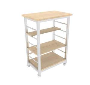 Hotel <b>Trolley</b> With 4 Shelves Wood Top And Metal Frame Durable Commercial Furniture For Hotel Use Hotel <b>Bar</b> <b>Trolley</b> Cart - Product Image 1