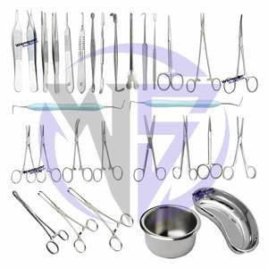 Juego de 48 Instrumentos Quirúrgicos Manuales para Implantes Mamarios, Instrumentos Médicos Reutilizables de Acero Inoxidable, Juego de Cirugía Plástica - Product Image 6