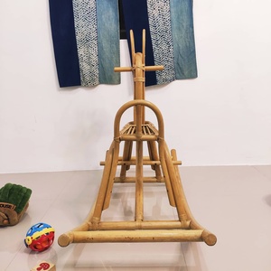 Rattan ride on animal <b>top</b> quality children rocking horses sustainable horse rocker chair for sale - Product Image 6
