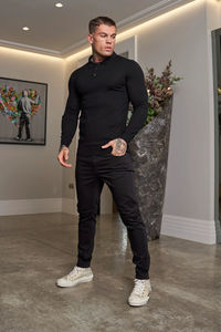 Camiseta de Manga Corta Personalizada con Logotipo para Hombre, Camiseta Polo de Alta Calidad, Transpirable, con Patrón Sólido, Camiseta Polo de Manga Larga para Hombre de Alta Calidad - Product Image 3