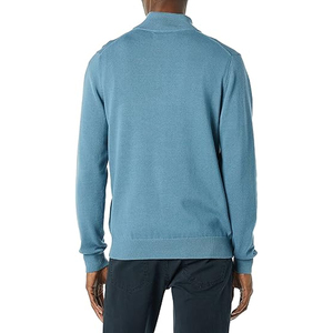 Men's Women's Half Zip <b>Mock</b> <b>Neck</b> Sweatshirt Oversized Plain Cotton Fleece Custom Streetwear <b>Top</b> - Product Image 2