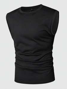 Camisetas sin Mangas de Secado Rápido para Hombre, Camisetas Deportivas Elásticas para Calentamiento, Camisetas sin Mangas Casuales de Corte Regular para Hombre - Product Image 4