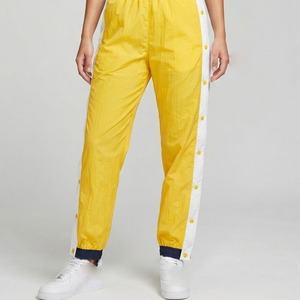 Pantalon coupe-vent pour femme avec boutons latéraux, pantalon de jogging coupe-vent pour femme avec boutons latéraux, pantalon streetwear coupe-vent pour femme - Product Image 1