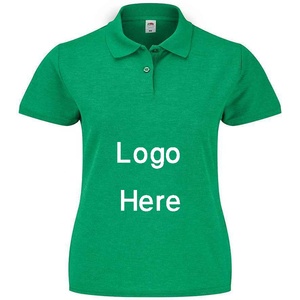 Servicio OEM Nueva llegada de las mujeres 100% de algodón Casual para Polo de manga corta sólida Slim Fit Diseño de alta calidad de verano Top - Product Image 2