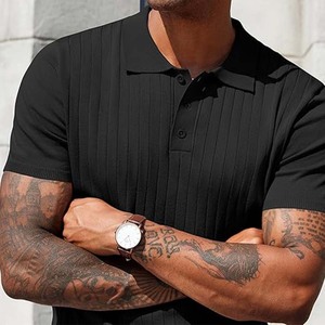 Camisa de Manga Corta para Hombre, Diseño Personalizado, Tela de Lona de Poliéster/Algodón, Corte Regular, Patrón Sólido, Antiarrugas, Logotipo Personalizado - Product Image 4