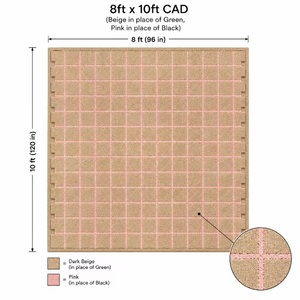Alfombra de Lana Abstracta Rosa Beige, Suave, Hecha a Mano, Antideslizante, Apta para Mascotas, Alfombra Gruesa para Dormitorio, Sala de Estar, Alfombra Moderna para Interiores y Exteriores - Product Image 4