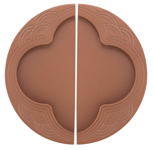 Aluminum Cabinet Handle Arena Clover Motif Center Pull <b>Ceramic</b> Gold Rose Gold Brown Pink Sky Blue White Black Door Hardware - Product Image 5
