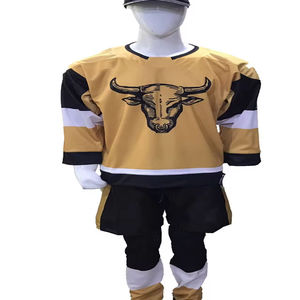 ชุดยูนิฟอร์มฮอกกี้น้ำแข็งแบบสั้น พิมพ์ลายโลโก้ตามสั่ง ราคาขายส่ง ผลิตจากโพลีเอสเตอร์ 100% คุณภาพสูง พิมพ์ลายด้วยความร้อน สำหรับทีมกีฬา ประเทศปากีสถาน - Product Image 5