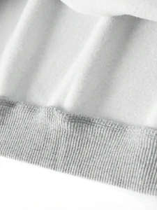 Sudadera Casual para Hombre, Cuello en V, Corte Regular, Mezcla de Poliéster/Algodón, Otoño, con Mangas Caídas - Product Image 4