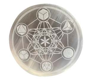 Plaques de charge gravées Selenait Metatron Crystal Star Reiki – Magnifiques, achat en gros Inde - Product Image 4