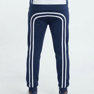 Ensemble de survêtement sportif pour homme, haute qualité, nouveau, avec logo personnalisé, color block bleu marine, sweat à capuche et pantalon de jogging imprimé étoiles, très vendu - Product Image 6