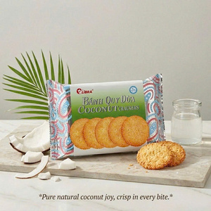 ขนมมะพร้าวกรอบหวาน ราคาดีที่สุด 160 กรัม ขนมทรงกลม บรรจุภัณฑ์ปรับแต่งได้ - Product Image 3