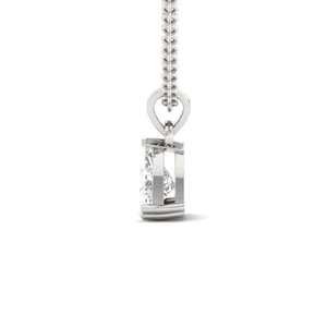 Pendentif en or plaqué avec diamant naturel taillé en triangle, couleur D, certifié IGI, bijoux tendance personnalisés pour homme et femme, cadeau de mariage - Product Image 2