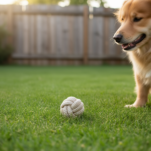 Yommy Natural <b>Rope</b> Ball 8cm Pet Toy for Dogs - Product Image 3