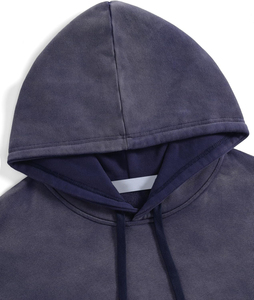 Sudadera con Capucha Vintage para Hombre, con Bolsillo Frontal y Logotipo, Estilo Casual para Otoño, Corte Regular, 100% Algodón, Material de Felpa, Antiencogimiento - Product Image 3