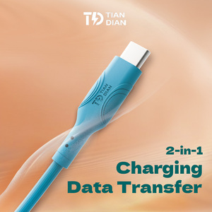 Cable de Carga Rápida Tipo-C Tian Dian de 240W, Conductor de Cobre Estañado, Revestimiento de PVC de Aleación de Aluminio, Blindaje Trenzado, 0.3M para IOS y Automóvil - Product Image 2