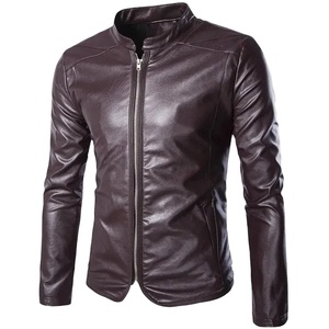 Unisex Genuine Sheep Leather Jacket <b>Light</b> Weight Stand High Custom Logo OEM Professional Manufacturer jacket for men - Product Image 5