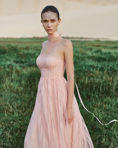 Nuevo Vestido de Mujer Elegante con Rayas Celestiales, Vestido de Gala, Soporte ODM, Vestido de Mujer sin Tirantes con Corte en A, Casual de Verano - Product Image 4