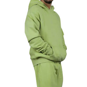 Trajes Deportivos de Felpa Personalizados para Hombre, Corte Ajustado, Color Sólido, Ropa Deportiva Personalizable para Adultos, Sudadera con Capucha Estilo Denim Tears - Product Image 4