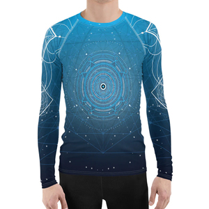 Camiseta de compresión para MMA para hombre, con logo y talla personalizados, ropa de combate de alta calidad a bajo precio, manga larga, transpirable y de secado rápido. - Product Image 1