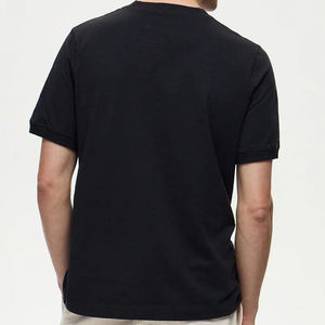 T-shirt en jersey 100% coton pour homme, t-shirts à manches courtes à col rond pour homme, t-shirts pour homme, t-shirts surdimensionnés personnalisés - Product Image 2