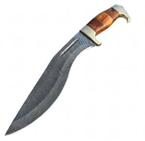 Handcrafted Patterned Steel Ornate Utility <b>Craft</b> <b>Tool</b> Segmented Wood Handle Executive Display Piece - Product Image 5