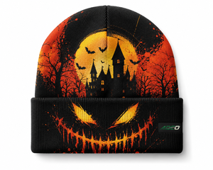 Spooky Season Beanie Knit Skull <b>Cap</b> Jack O Lantern Witch Hat Fleece Lined Warm <b>Winter</b> <b>Cap</b> Men Women Bulk Order Factory - Product Image 5