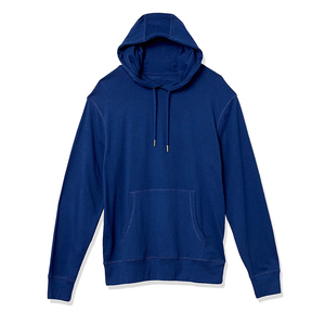 Light Pink Soft Polyester/Cotton Fleece Hooded Sweatshirts Breathable Quick Dry Solid Casual Everyday Comfort for Men Winter - Product Image 4
