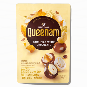 Fournisseur direct du fabricant, vente en gros de dragées au chocolat de qualité supérieure HALAL 75G, mélange de chocolat enrobé d'amandes, de noix de cajou et de noix de macadamia, OEM/ODM - Product Image 1
