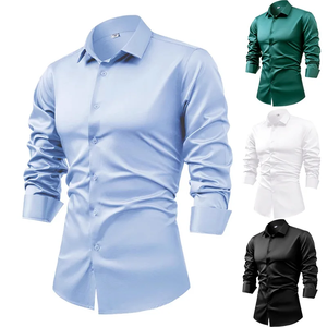 Camisa Blanca de Manga Larga para Hombre, Talla Grande 5XL, Primavera, Lujosa, Resistente a las Arrugas, Versión Coreana, Profesional, Suave, para Traje - Product Image 4
