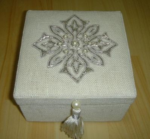 Exclusive and Attractive Handcrafted Embroidery Box Unique Design Shining and Feature Durable Good Looking Box - Product Image 3