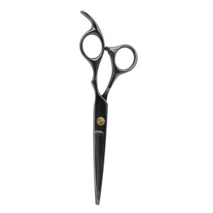 Ensemble de ciseaux professionnels pour la retouche des cheveux avec pointe arrondie, lames en acier inoxydable 4Cr13, 28 dents, pour droitiers, manche court, usage en salon - Product Image 2