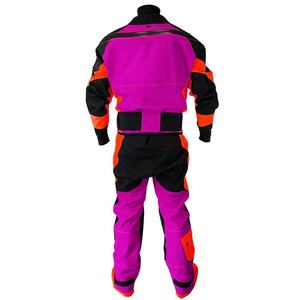 Men's Blue Polyester <b>Work</b> Coverall with Reflective Stripes and <b>Black</b> Trim - Product Image 6