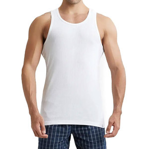 Débardeur court ample en molleton tricoté épais pour homme, en coton et polyester respirant, style streetwear décontracté, nouveauté - Product Image 2