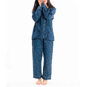 Ensemble de pyjama en laine peignée pour femmes, de haute qualité, personnalisé, pour l'hiver, 2 pièces, vêtements de nuit, vêtements de détente, respirant, séchage rapide - Product Image 3