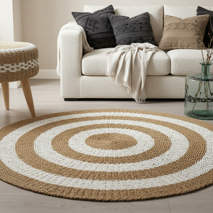 Alfombras y Tapetes Modernos de Yute y Fibra Natural, Hechos a Mano, Ecológicos, para Dormitorio y Sala de Estar Estilo Boho, Fábrica en Vietnam - Product Image 3