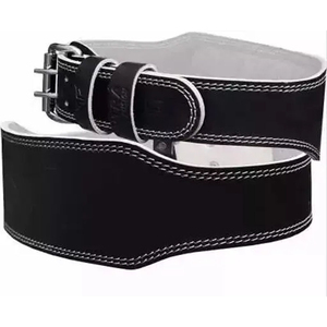 Ceinture de musculation en cuir véritable 10 mm avec boucle de fermeture, antidérapante, robuste, professionnelle, pour l'entraînement en salle de sport, soutien du dos et de la taille - Product Image 4