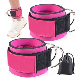Sangles de cheville d'entraînement de gymnastique de haute qualité pour l'haltérophilie, personnalisé rose réglable, sangle de remise en forme, Support de cheville - Product Image 1