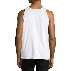 Débardeurs blancs pour hommes, vêtements de sport et de fitness, grande taille, coton respirant, style streetwear, col rond, sans manches - Product Image 5