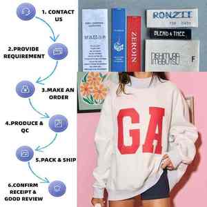 Sudadera Oversize de Cuello Redondo con Estampado de Letras Georgia para Mujer, Mezcla de Algodón, Tejido de Punto, Otoño, Corte Regular, Manga Larga - Product Image 4