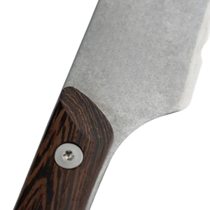 Cuchillo para Pan de 9 Pulgadas, Hoja Dentada de Acero Inoxidable, Mango de Madera Marrón Remachado, Cortador Profesional de Cocina para Pan y Pasteles - Product Image 6
