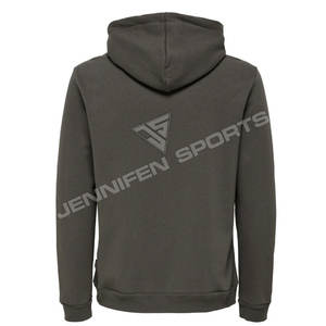 เสื้อฮู้ดดี้ฤดูหนาวคุณภาพสูงแบบสั่งทำพิเศษสำหรับผู้ชาย ทรงโอเวอร์ไซส์ ผ้าฟลีซหนานุ่ม ผ้าฝ้ายย้อมสีพื้น ปักโลโก้ ถักทออย่างดี - Product Image 2