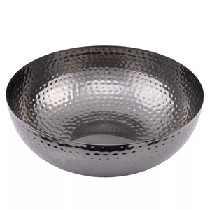 Vase de table moderne fait main, éco-responsable, très demandé, en aluminium noir, résistant à l'eau, bol décoratif - Product Image 2