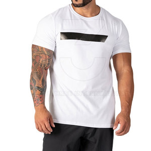 Lifestyle <b>Men</b> Gym T Shirts Short Sleeves With Soft <b>Stretch</b> Fabric For Sports Training And Casual Fitness Wear - Product Image 2