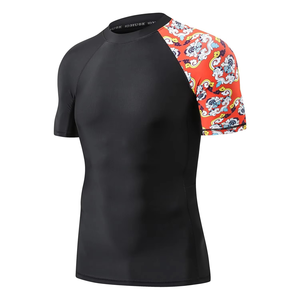 Unisex Long Rash Guard for Adults Custom <b>Print</b> BJJ Spandex with UV Protection and Compression Wholesale Sport Shorts - Product Image 1