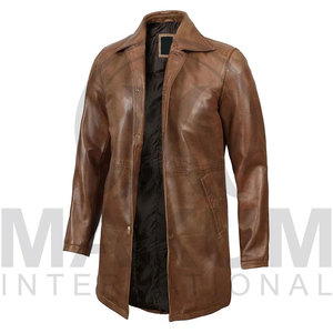 Nueva Chaqueta Bomber de Cuero de Primera Calidad, Diseño OEM, Cierre de Cremallera, Impermeable, Resistente al Viento, Corte Ajustado, para Invierno - Product Image 4