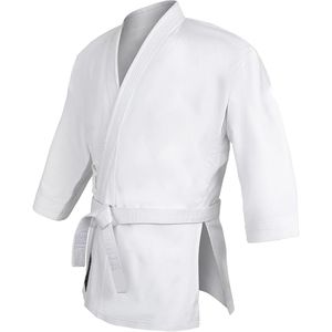Uniforme d'arts martiaux 100% coton, short d'entraînement traditionnel chinois de karaté, col en V, extensible - Product Image 2