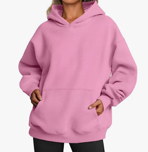 Sweatshirts surdimensionnés pour femmes, sweats à capuche en polaire, logo personnalisé, sweat à capuche unisexe - Product Image 6